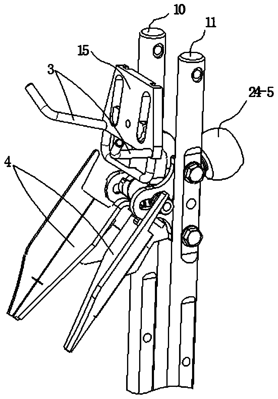 Poultry offal taking out device