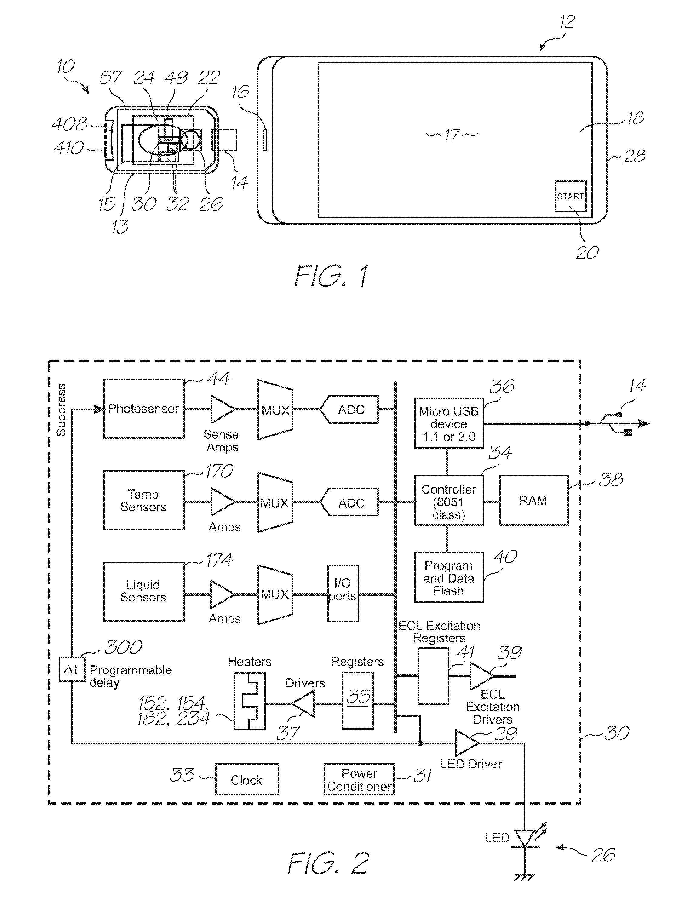 Loc device for detecting hybridization of target nucleic acid sequences with electrochemiluminescent resonant energy transfer, primer-linked, stem-and-loop probes