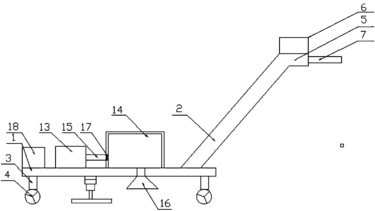 A hand-push type garden lawn trimming device