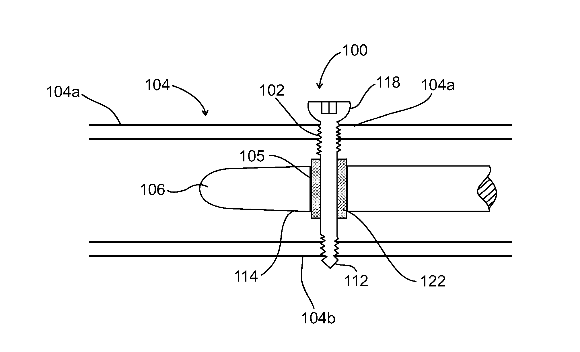 Self tapping insert