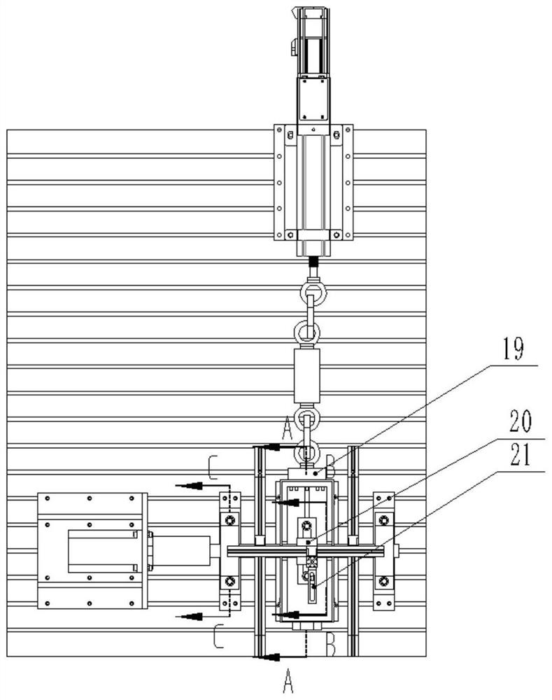 Double-span type dynamic pressure sliding bearing experiment table capable of applying dynamic load