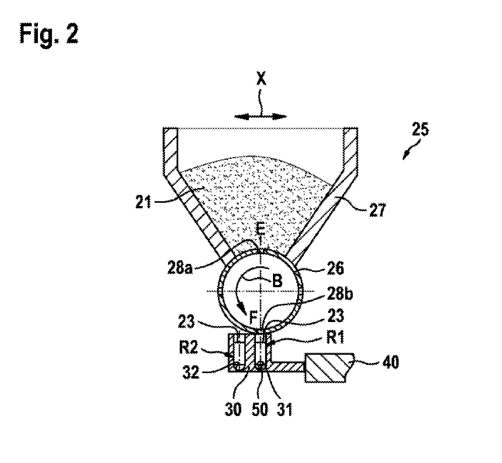 Device for introducing filling material into capsules