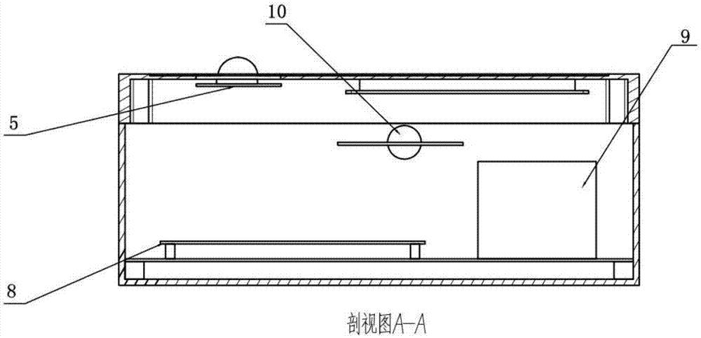 Portable radiation acousto-optic alarm device