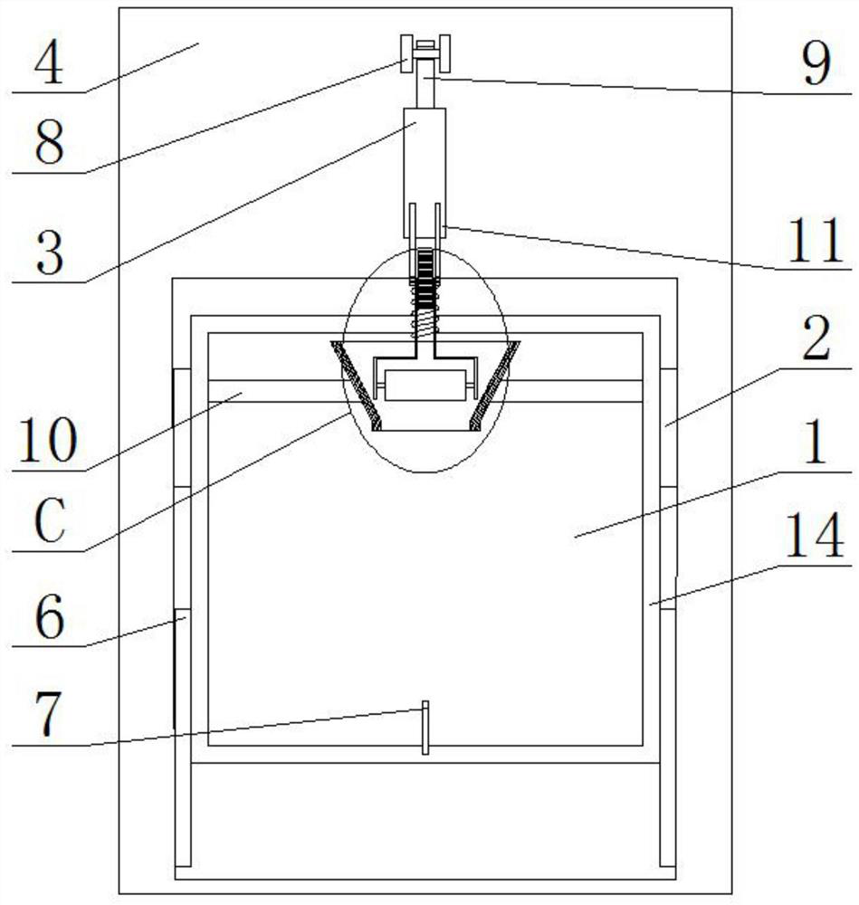 A high-rise glass cleaning device