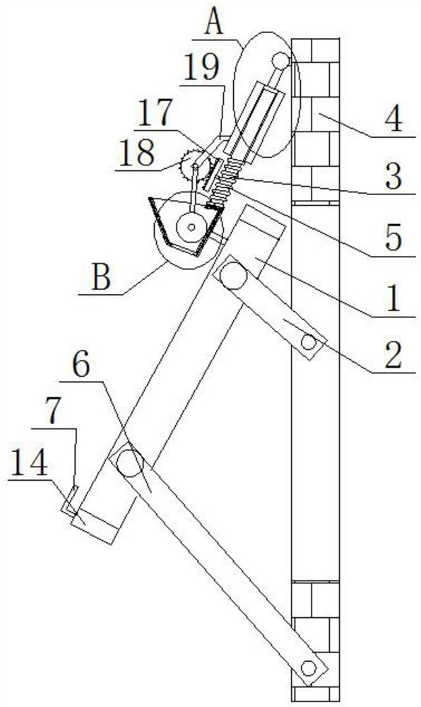 A high-rise glass cleaning device