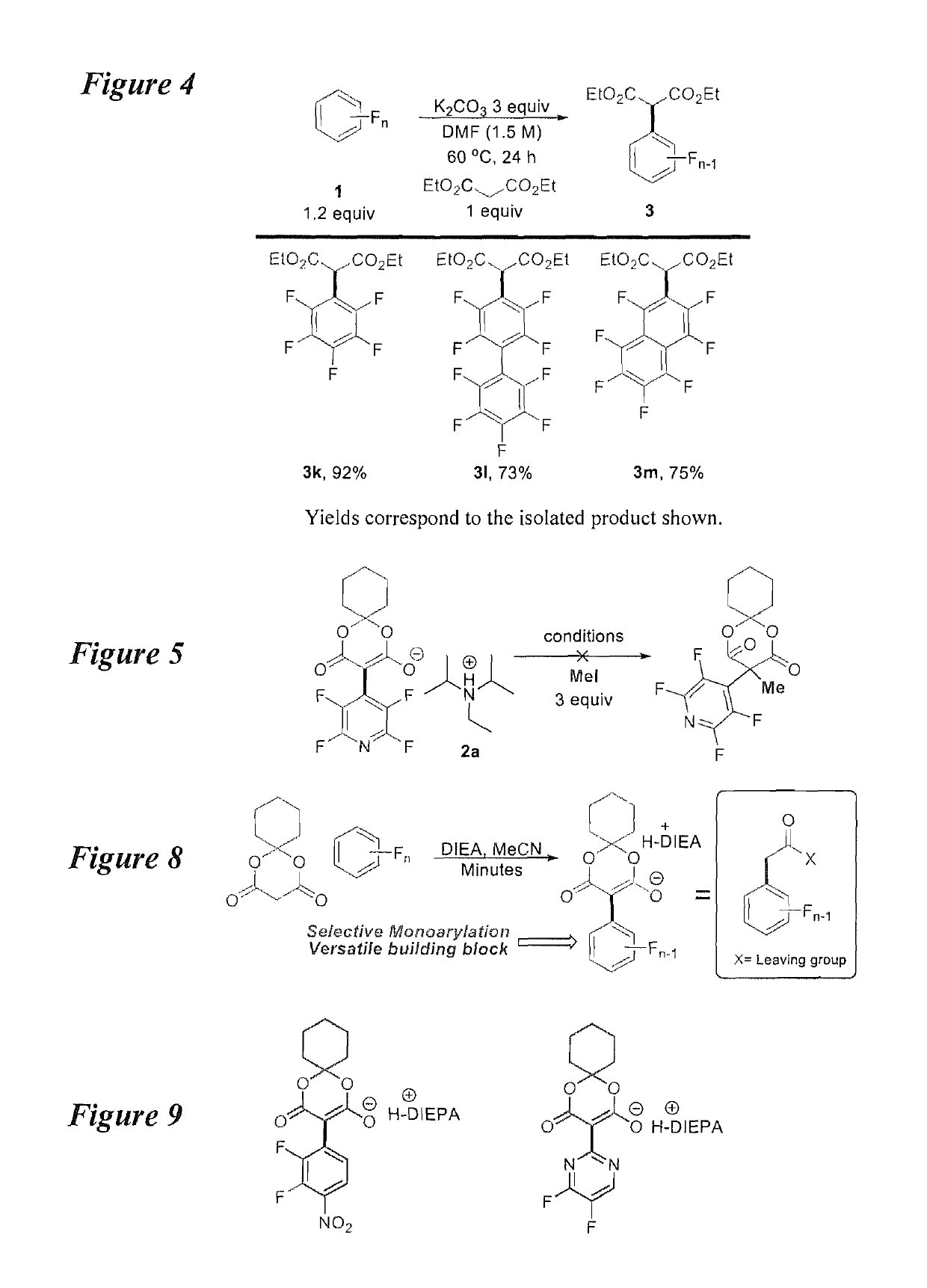 Facile and selective perfluoro-and polyfluoroarylation of meldrums acid