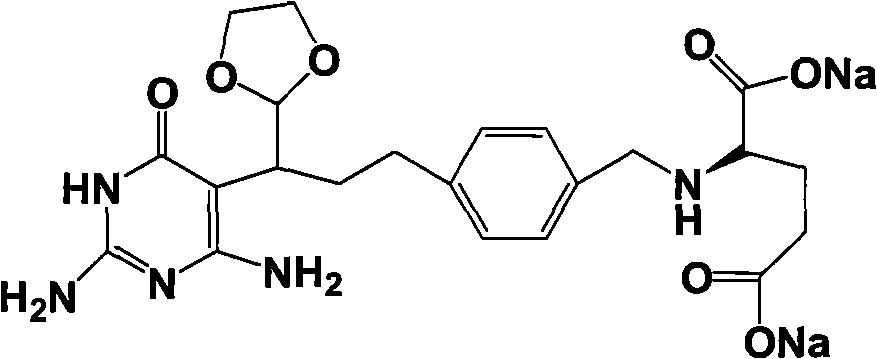 Intermediate of pemetrexed disodium, preparation method thereof and method for preparing pemetrexed disodium thereby