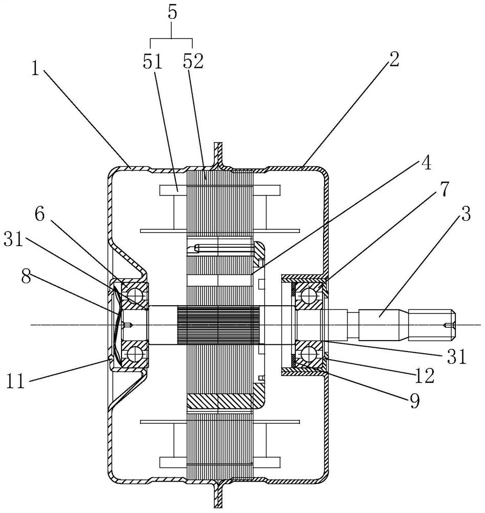 Energy-saving motor for bath heater