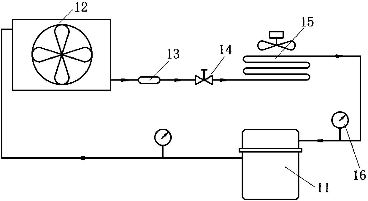 Refrigeration system throttling capillary tube length determining method