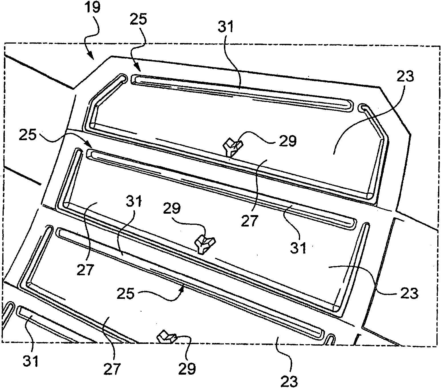 Tactile-surface control module, in particular for a motor vehicle