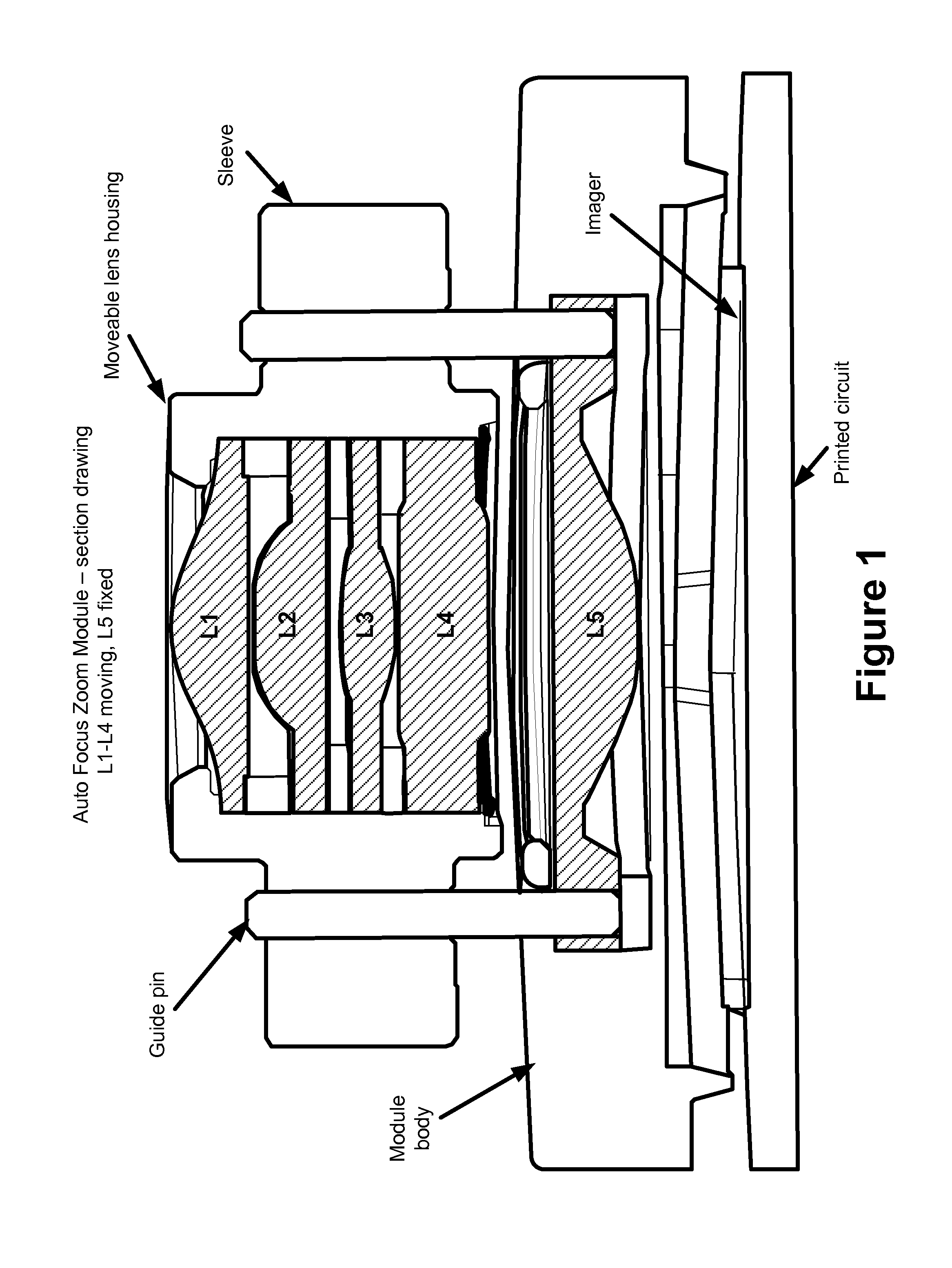 Camera module with compact sponge absorbing design