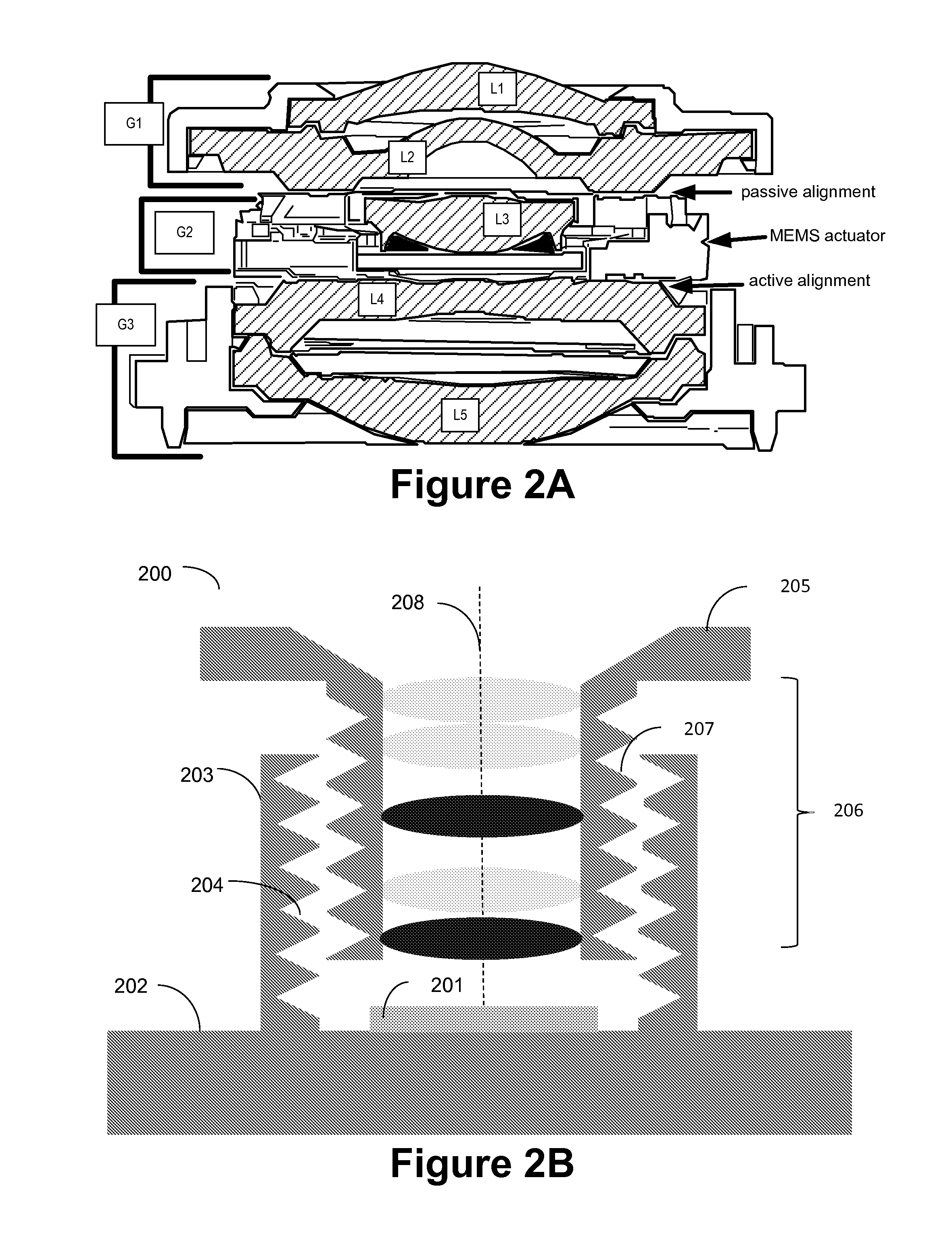 Camera module with compact sponge absorbing design