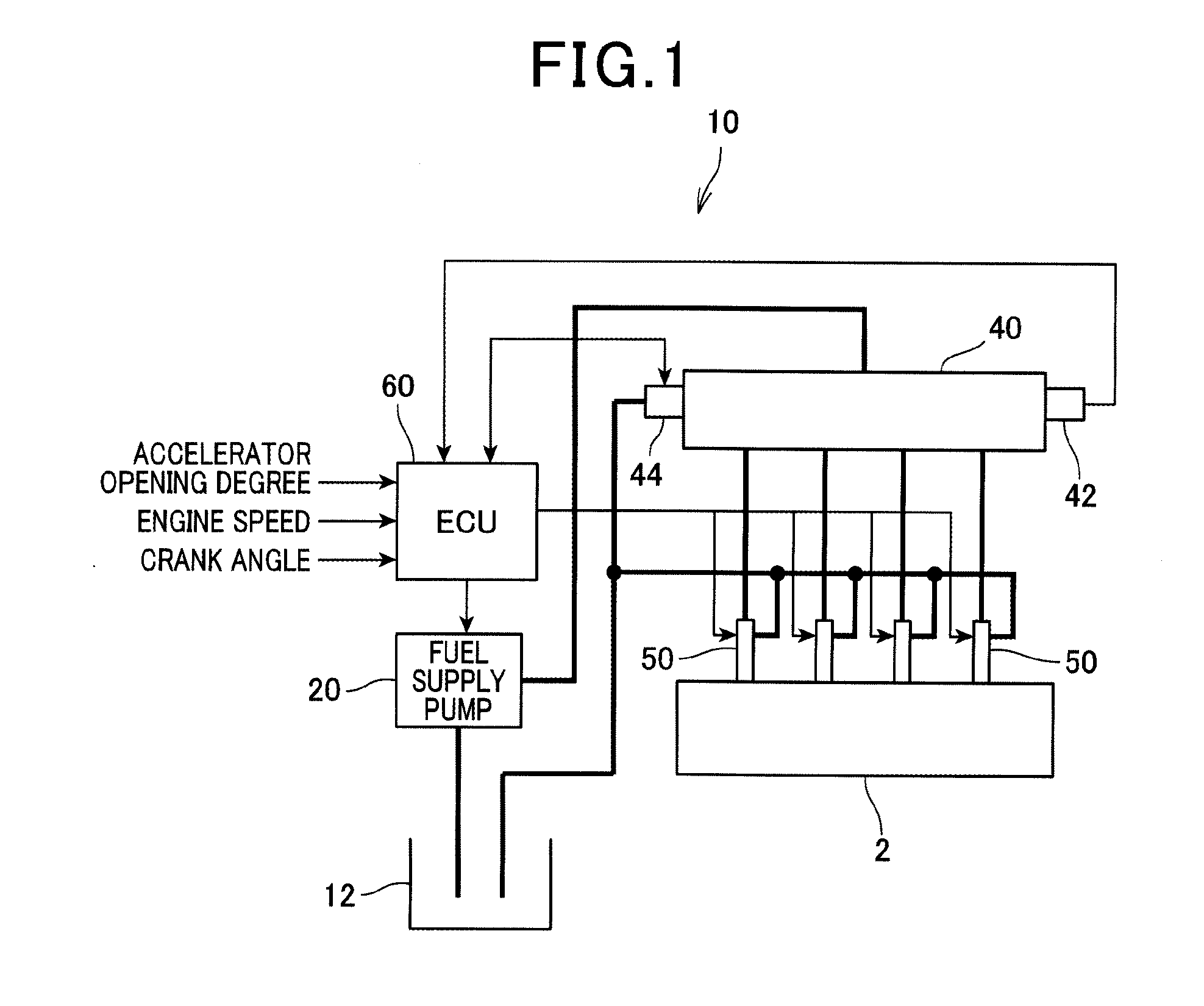 Pump control apparatus for fuel supply system of fuel-injection engine