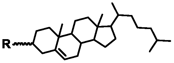 Styrene volatilization inhibitor based on cholesterol derivative, and preparation method thereof