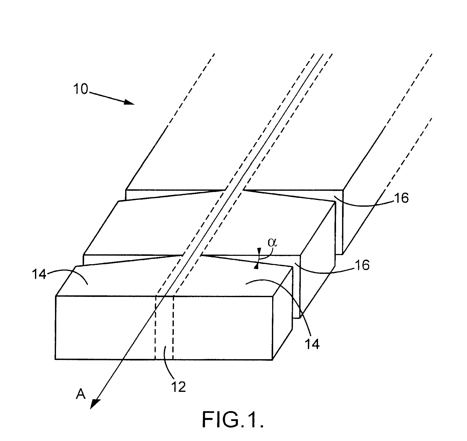 Stabilizing strip intended for use in reinforced earth structures