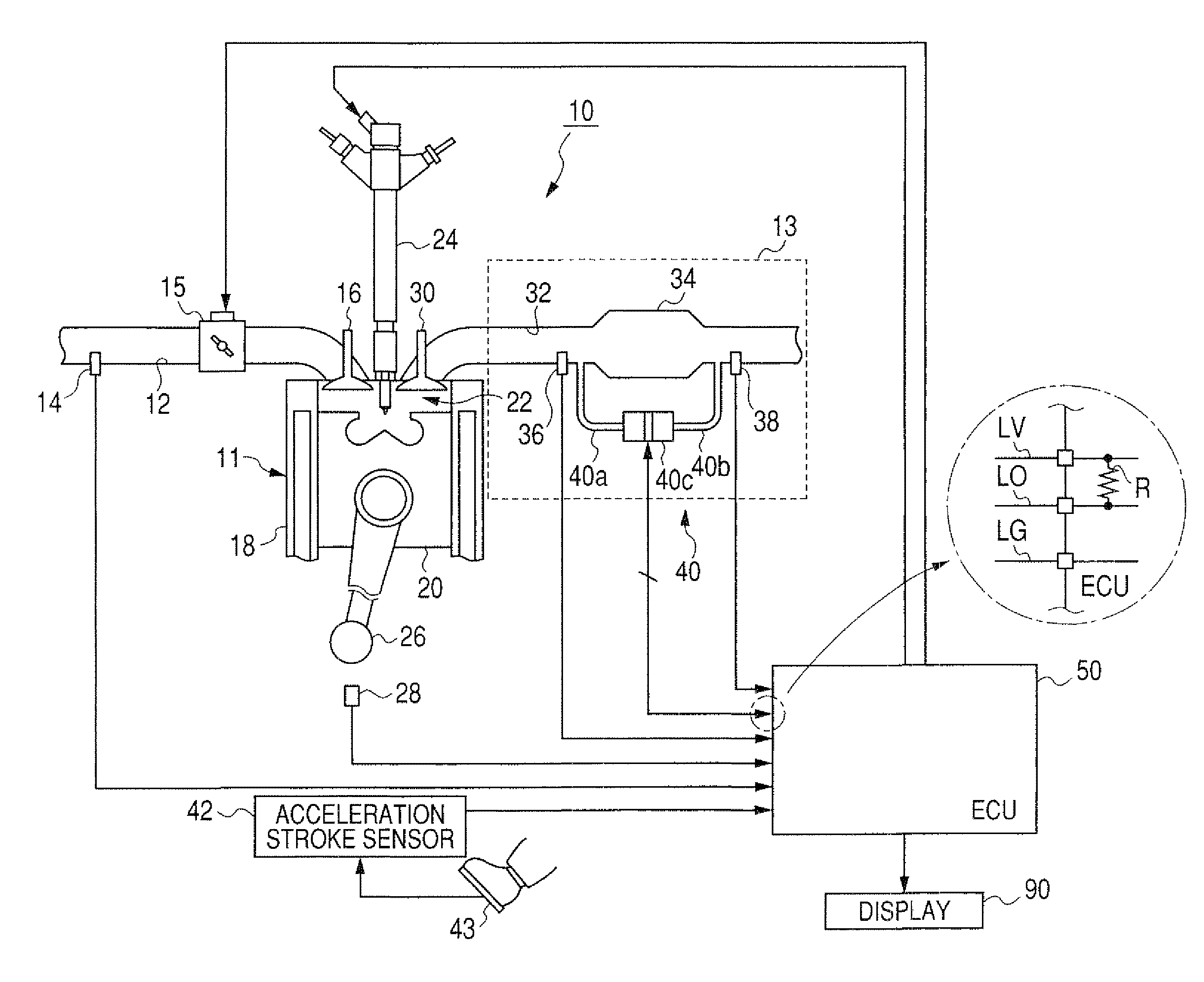 Diagnostic device for internal combustion engine