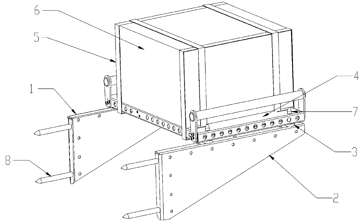 Auxiliary assembling and disassembling structure for heavy components in equipment cabinet and application method of auxiliary assembling and disassembling structure