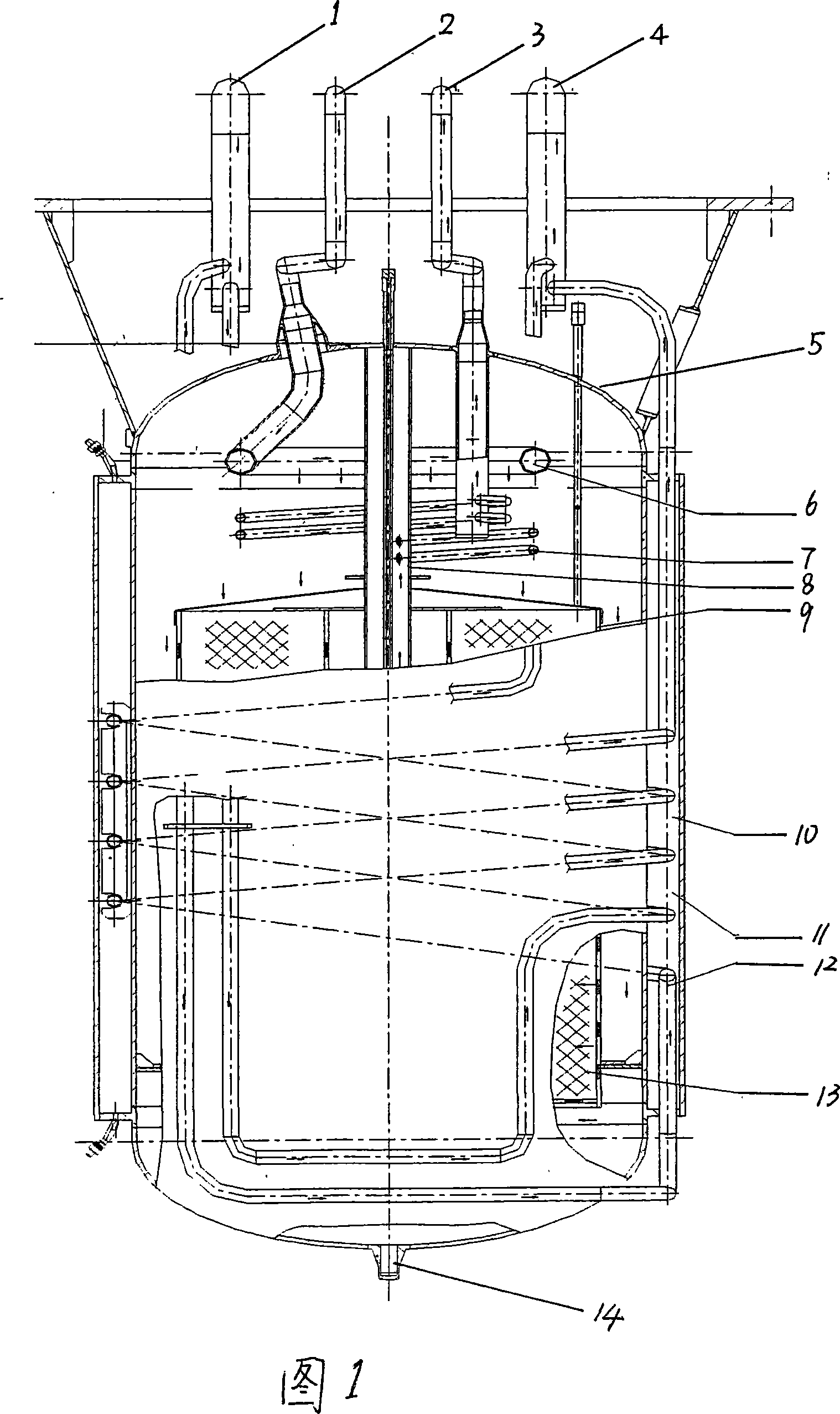 Cold trap for radiosodium on-line purifying