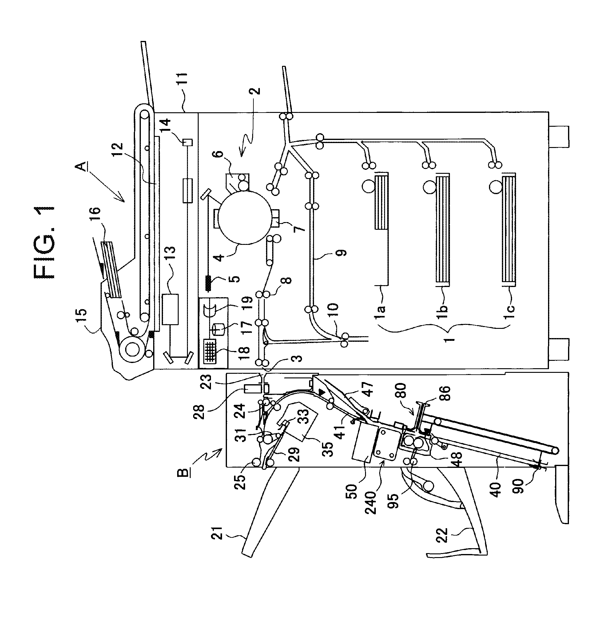 Sheet processing device and image forming device provided with the same