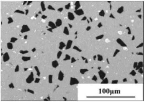 Method for preparing particle-reinforced aluminum-based composite material adopting hot-pressing sintering under atmospheric atmosphere