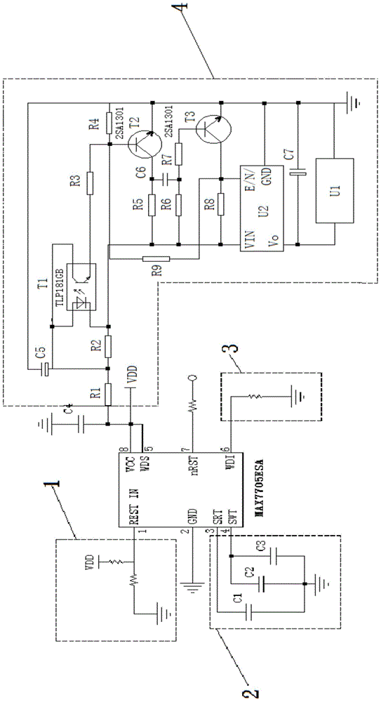 Anti-interference singlechip reset circuit