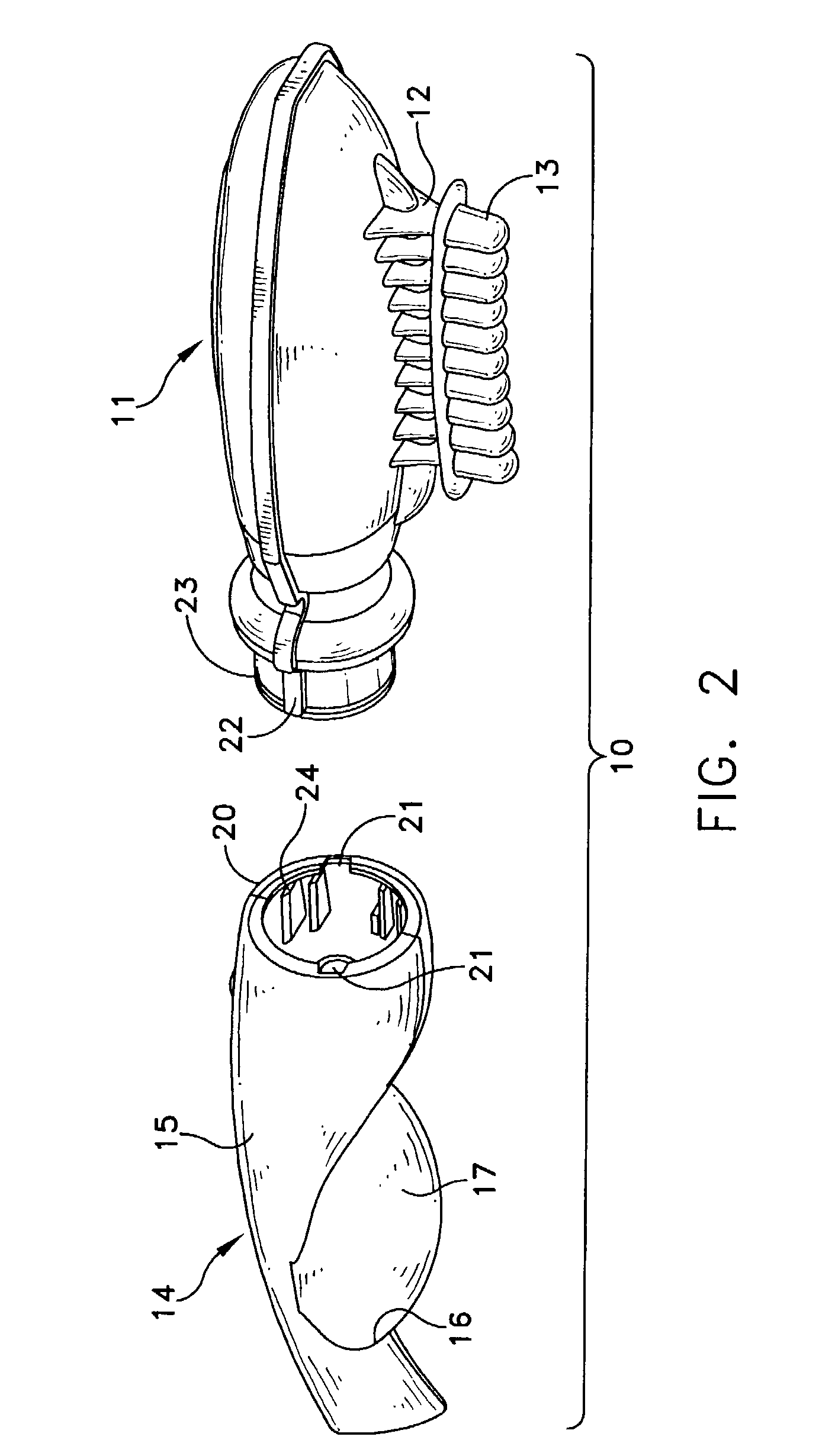 Hair treating device