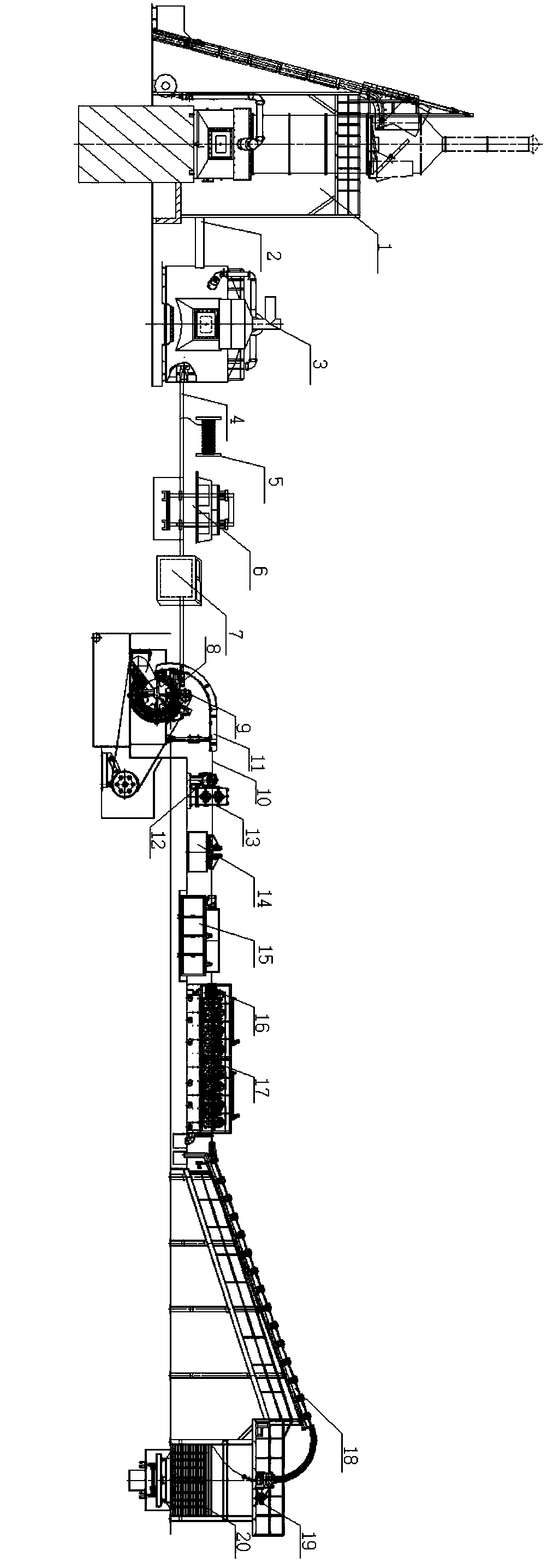 Continuous casting and rolling method for preparing wire rod for 5183 aluminum alloy welding wire