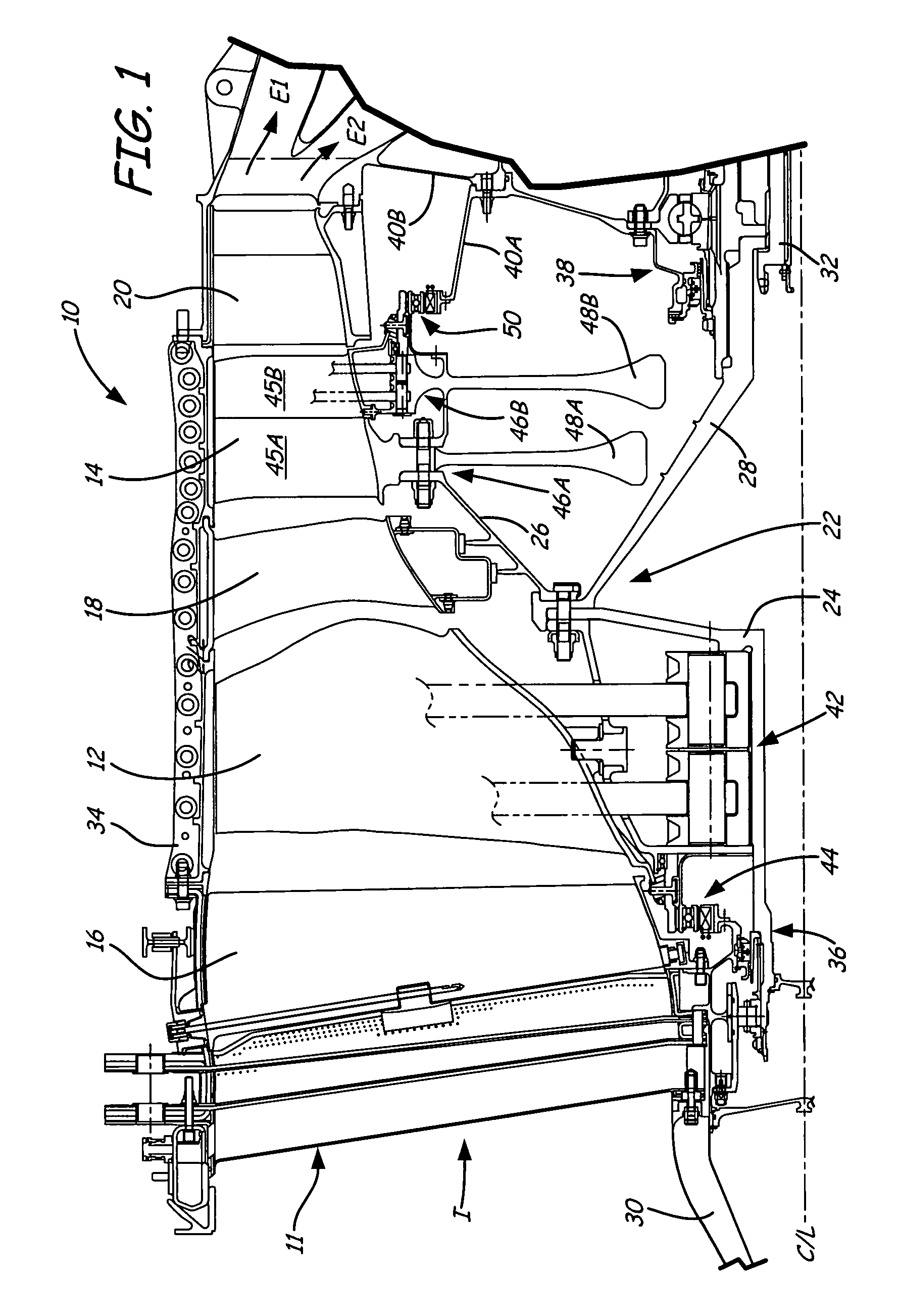 Variable rotor blade for gas turbine engine