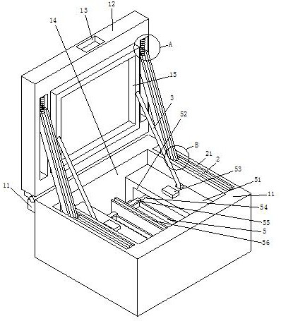 Anesthesia instrument placing box for anesthesia department