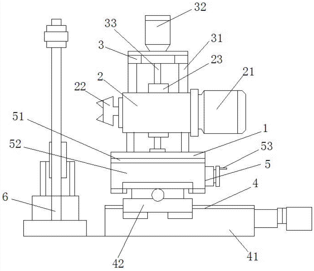 A steel pipe beveling machine