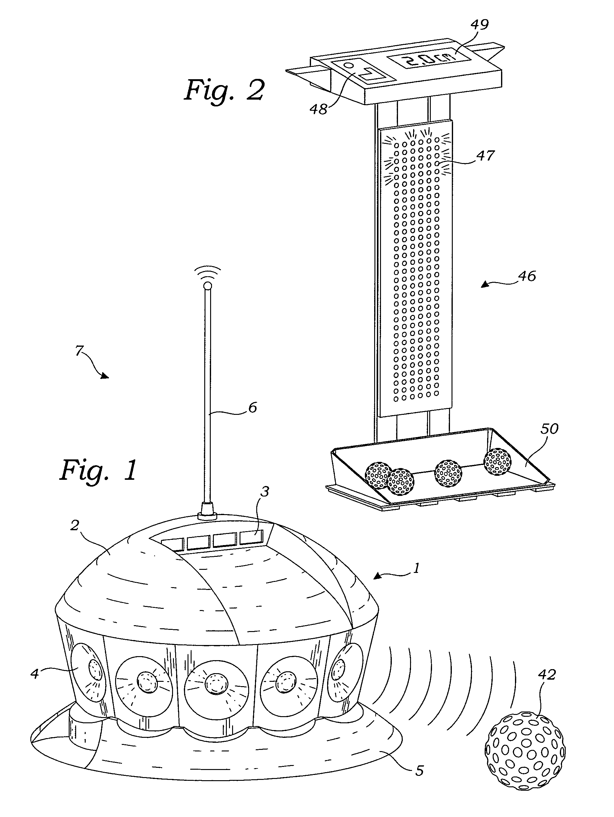 Golf range with automated ranging system