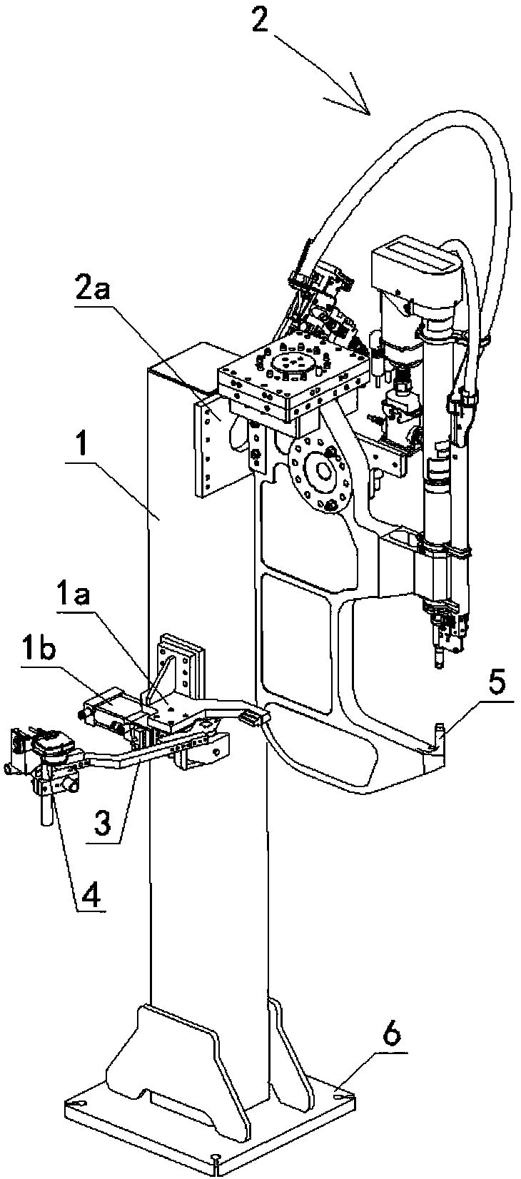 Self-piercing riveting gun mold wear on-line detection device