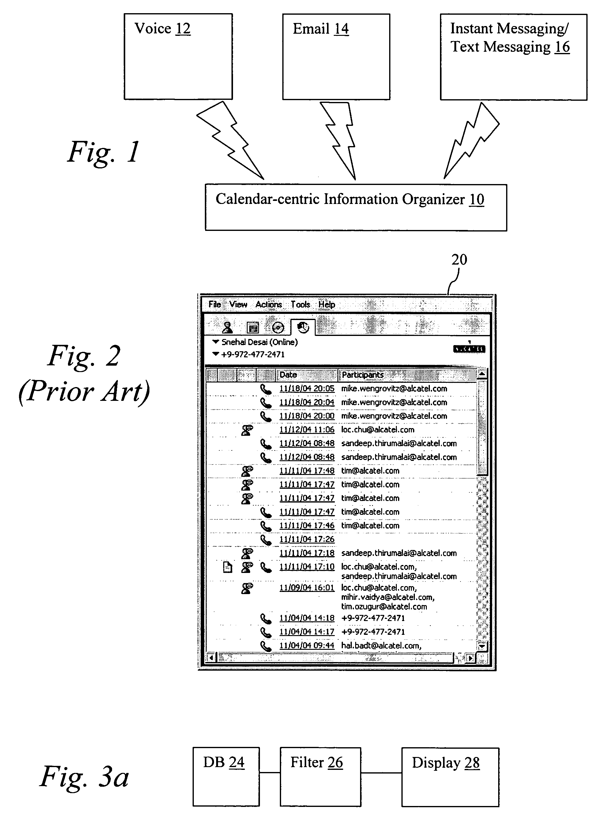 Calendar interface for digital communications