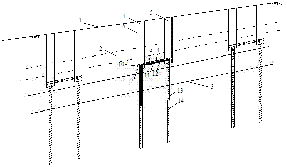 Method for controlling upward flotation and deformation of liquefiable ground operating tunnel under action of earthquake