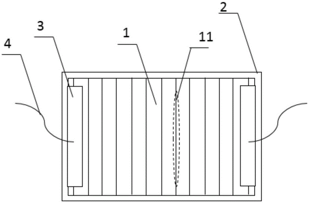 Metallic film flexible strain sensor and preparation method therefor