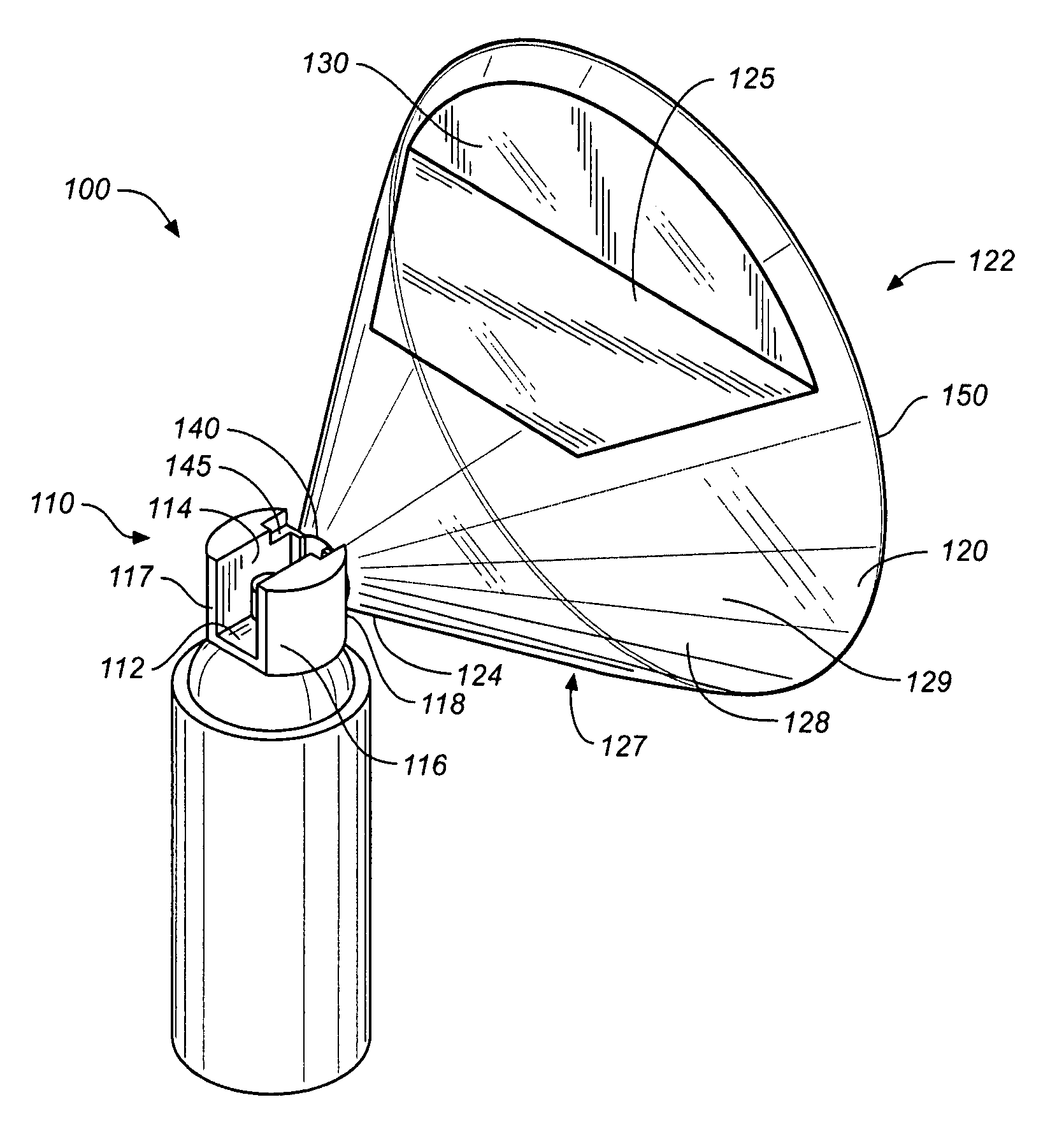 Aerosol spray masking device