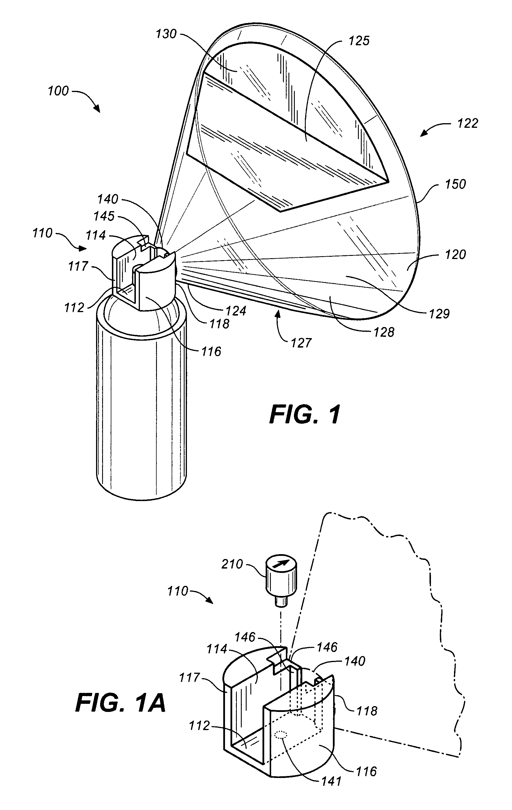 Aerosol spray masking device