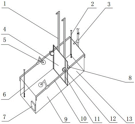 Automatic control type circulating water tank for simulating instantaneous dam break