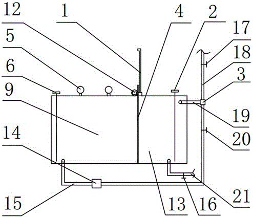 Automatic control type circulating water tank for simulating instantaneous dam break