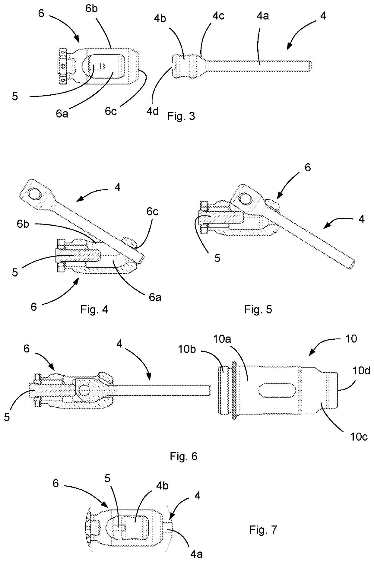 Quick-release setting tool for an element to be crimped