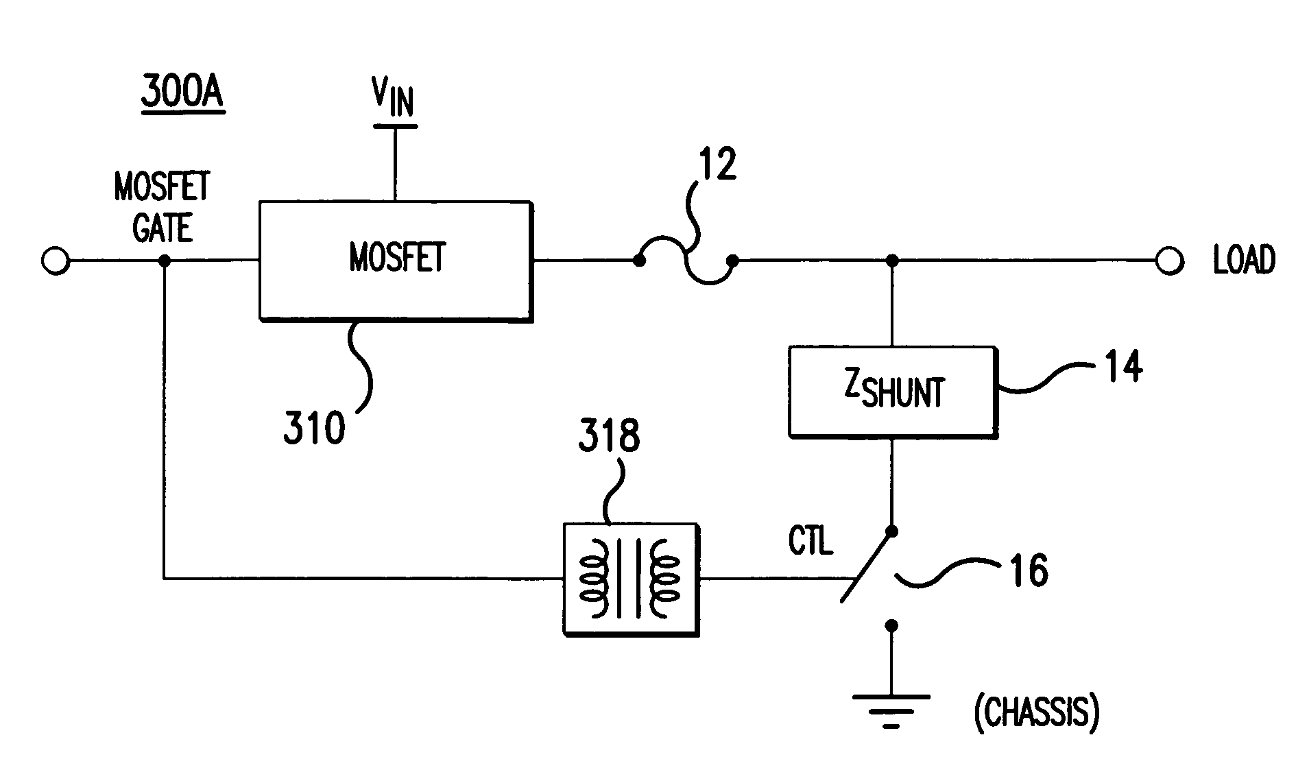 Leakage current shunt in an electrical power distribution system utilizing solid state relays