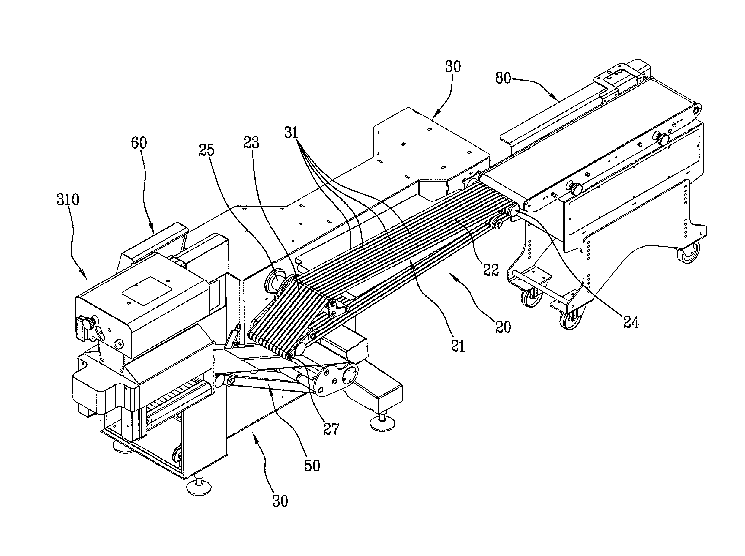 Apparatus for laying sliced foods into containers