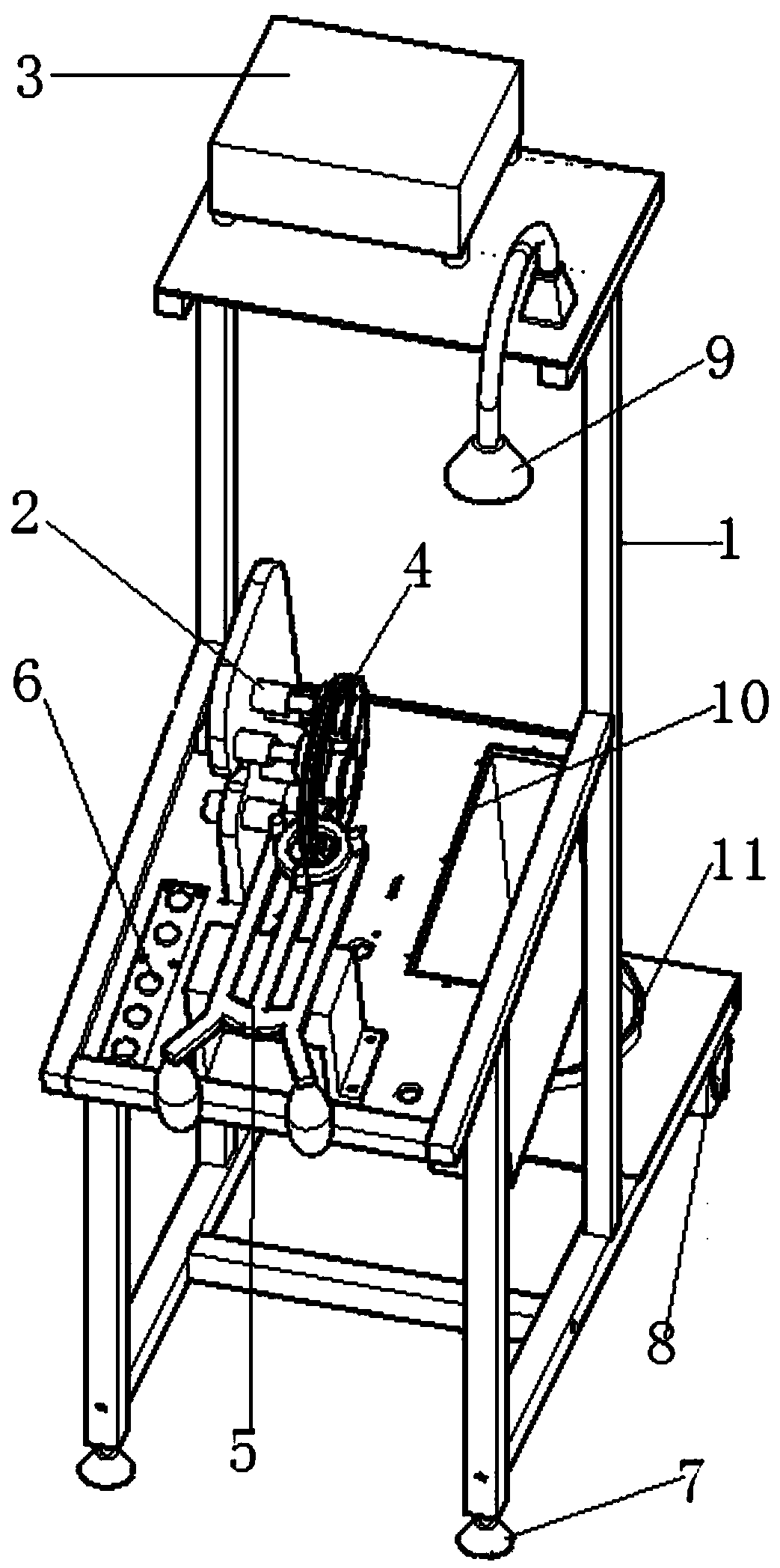 Integral moving type annular wire winding machine