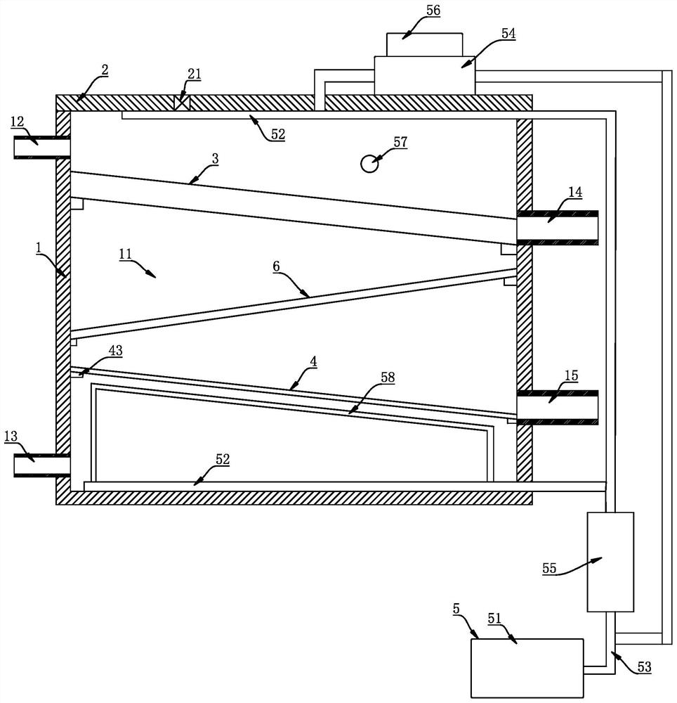 Device for treating slaughter wastewater in alpine region