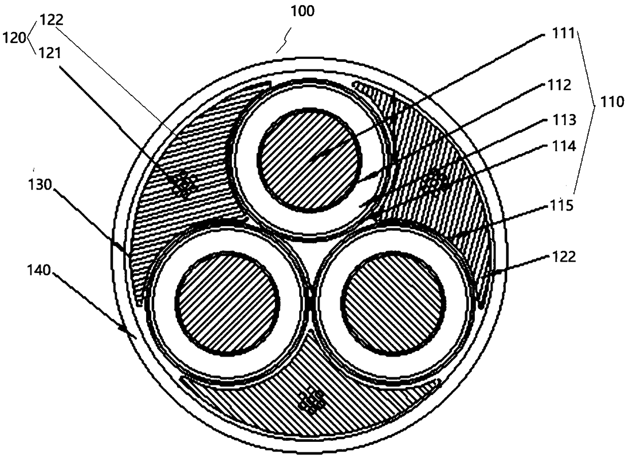 Medium-voltage hoisting cable for super high-rise building and production installation process thereof