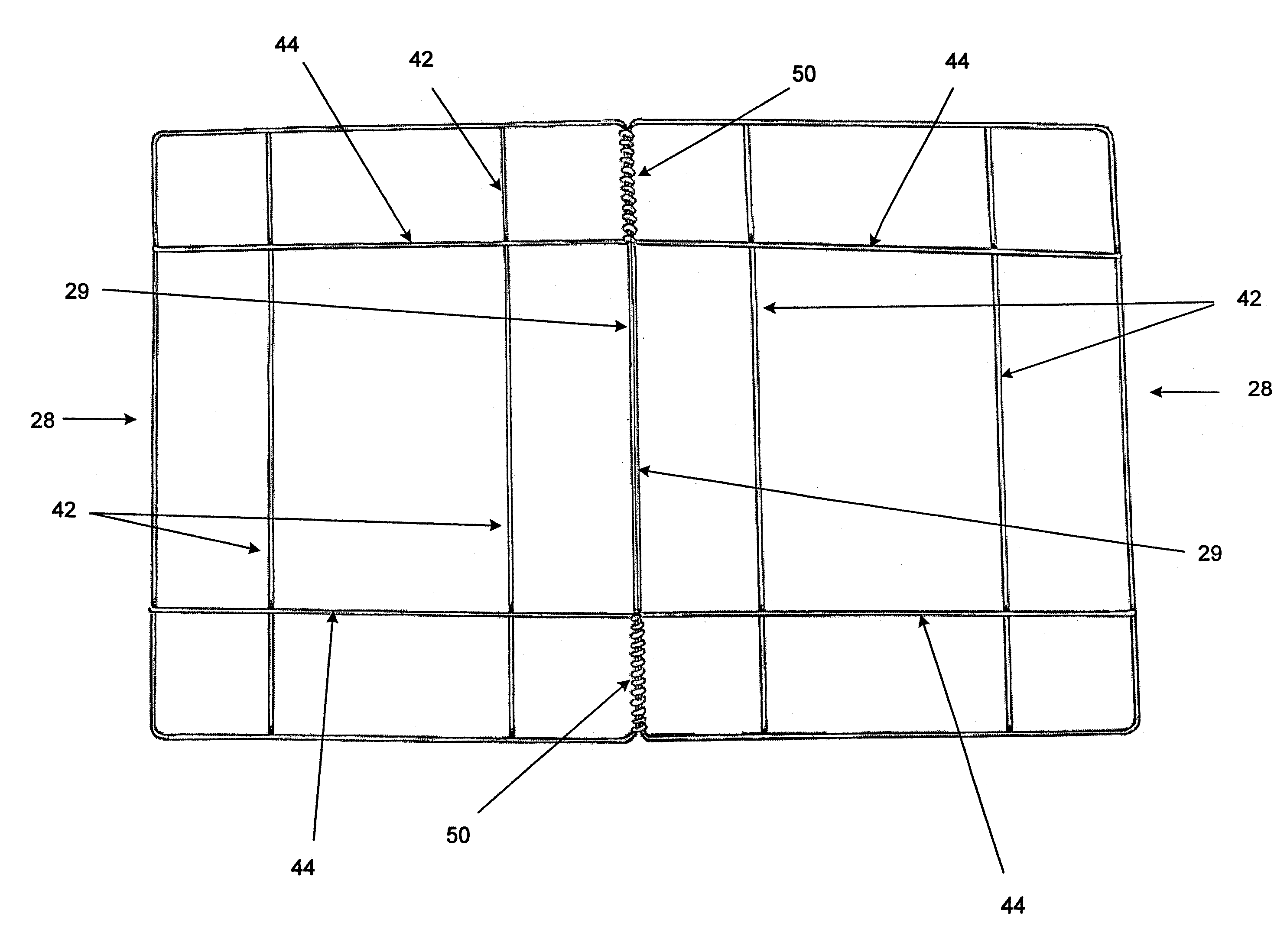 Flexible size adjustable filter element