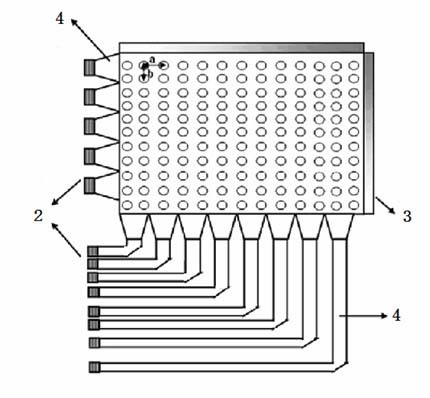 Focusing system having grating structure