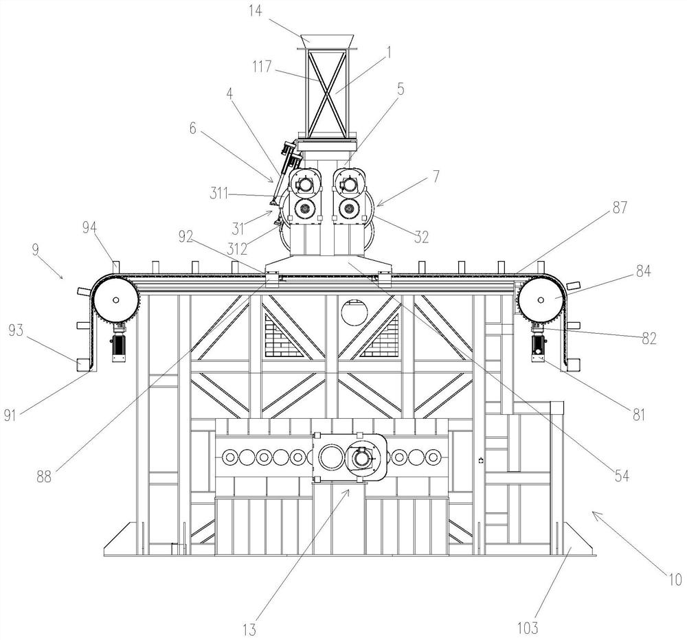 Garbage pyrolysis gasification furnace and method