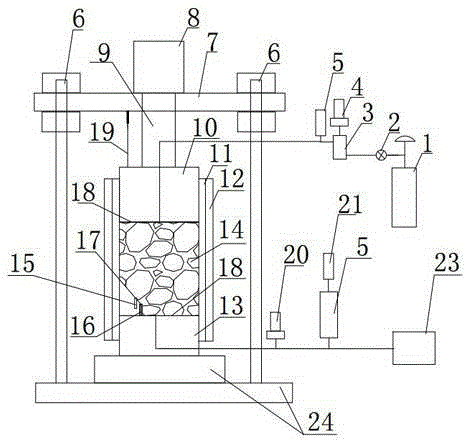 Pressure-bearing broken residual coal permeability evolution and spontaneous combustion characteristic testing device