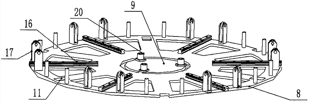 Novel winch-type rotary foldable dining-table